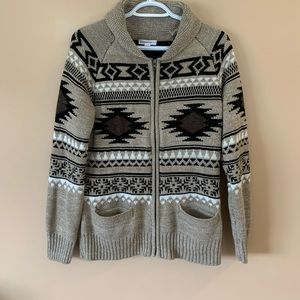 Warehouse one zip up wool jacket